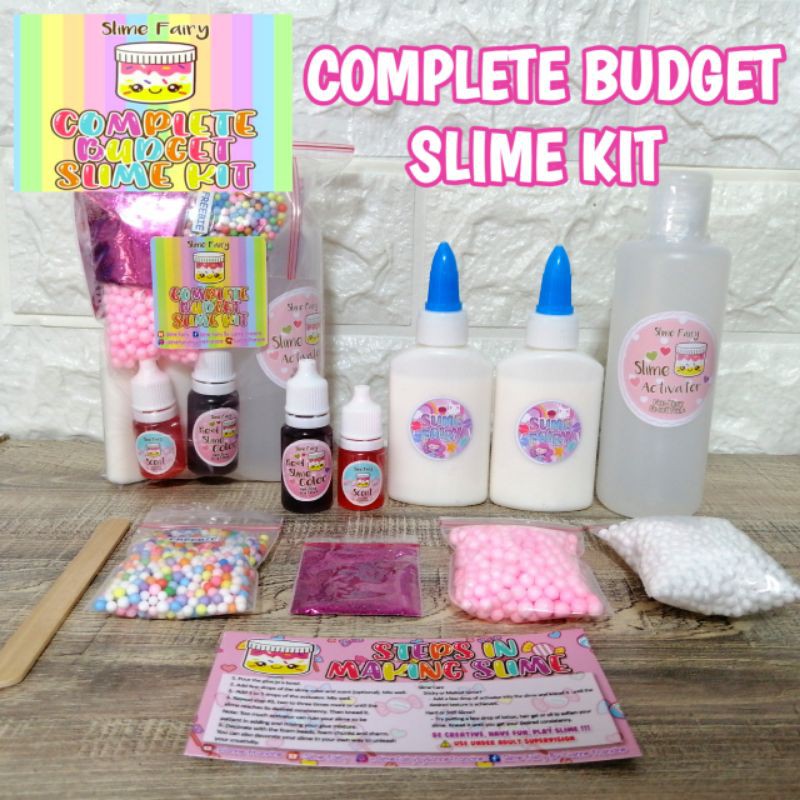 COMPLETE BUDGET SLIME KIT BY SLIME FAIRY Shopee Philippines