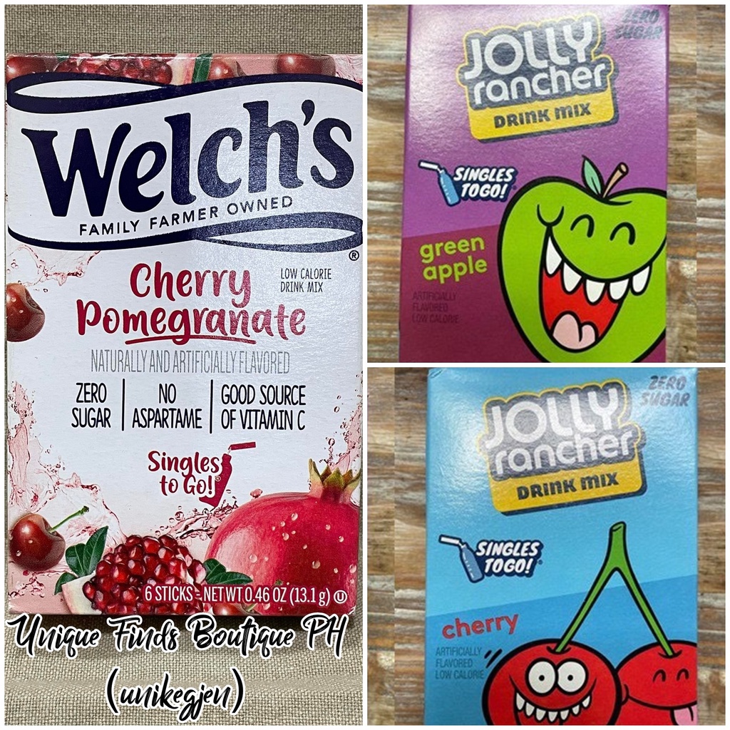 Jolly Rancher & Welch's Zero Sugar Drink Mix sugar free juice