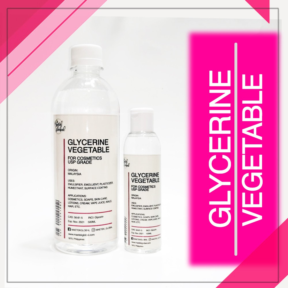 Glycerine Pure Vegetable (For Cosmetics/USP Grade) Shopee Philippines