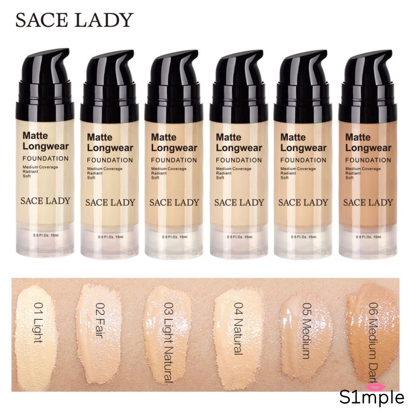 SACE LADY Face Foundation Cream Base Makeup Professional Matte Finish