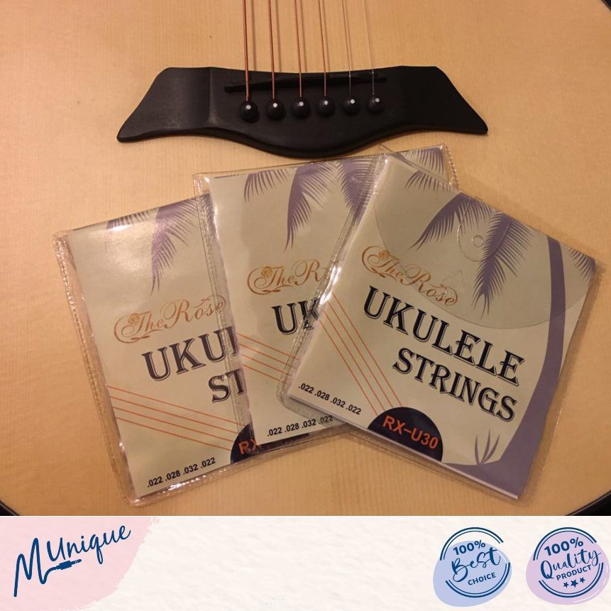 [READY STOCK] The Rose Ukulele Strings RXU30 (Tali Ukulele) Shopee