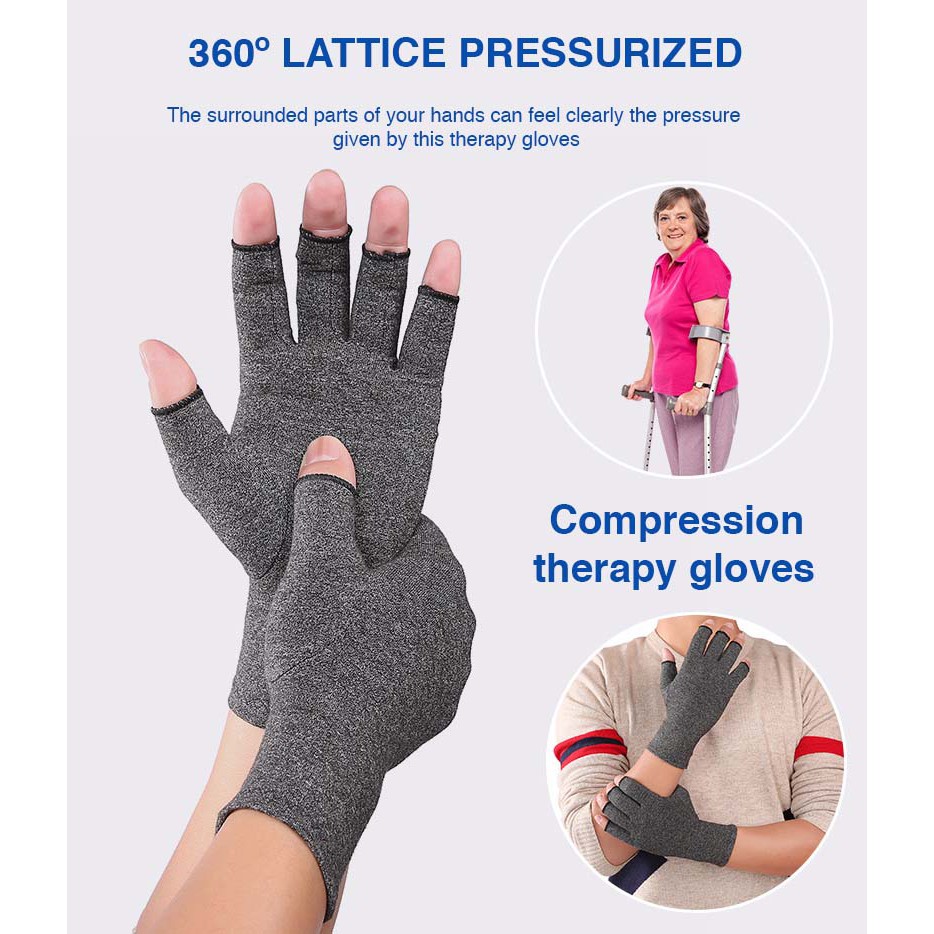Compression therapy gloves help improving circulation relax muscles