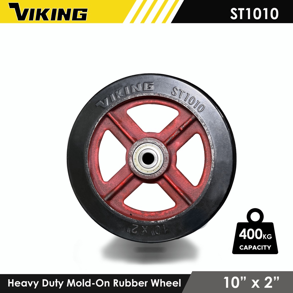 HEAVY DUTY RUBBER WHEEL for Handtruck/Pushcart (kartilya) 6, 8 and 10
