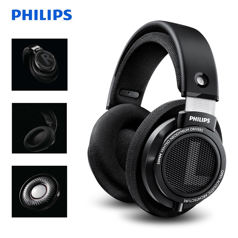 100 original Philips SHP9500 Wired Headphones WIth 3m Cable MBQUART