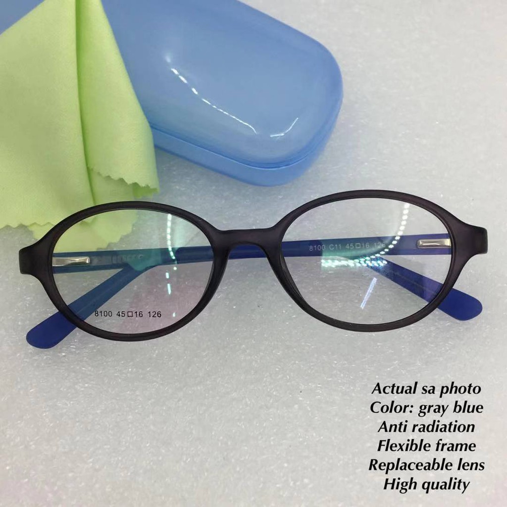 Anti radiation eyeglass for kids/replaceable lens/flexbel frame/high