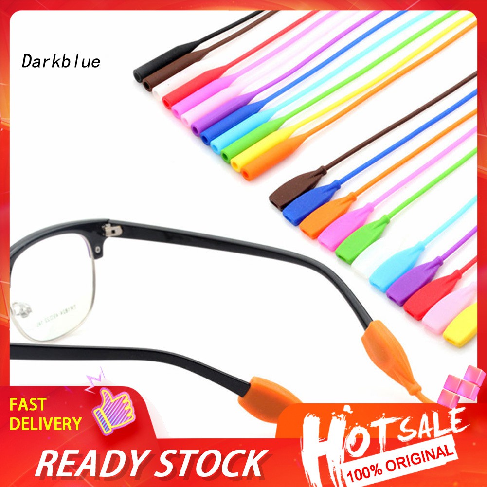 ∮HWRX∮Silicone Sports Eyeglasses Cord String Glasses Anti Slip Holder