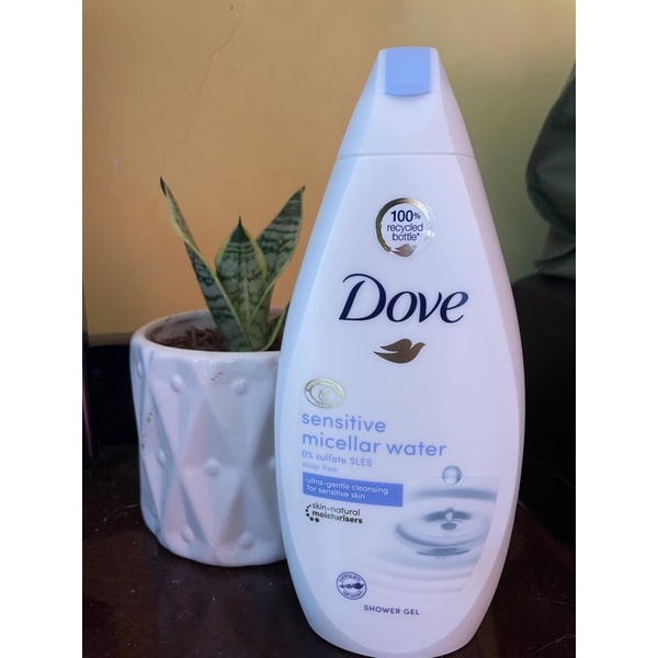 Dove Sensitive Micellar Water Shower Gel 500ml Shopee Philippines