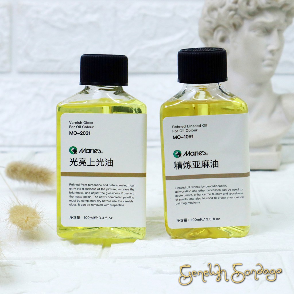 Marie's Refined Linseed Oil and Varnish Gloss for Oil Paint (Original