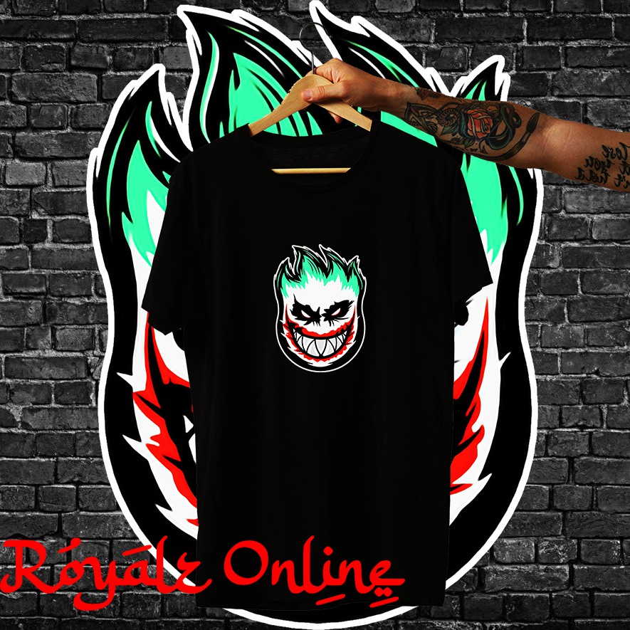 Spitfire Joker Skater Shirt Front Print (Unisex For Men And Women