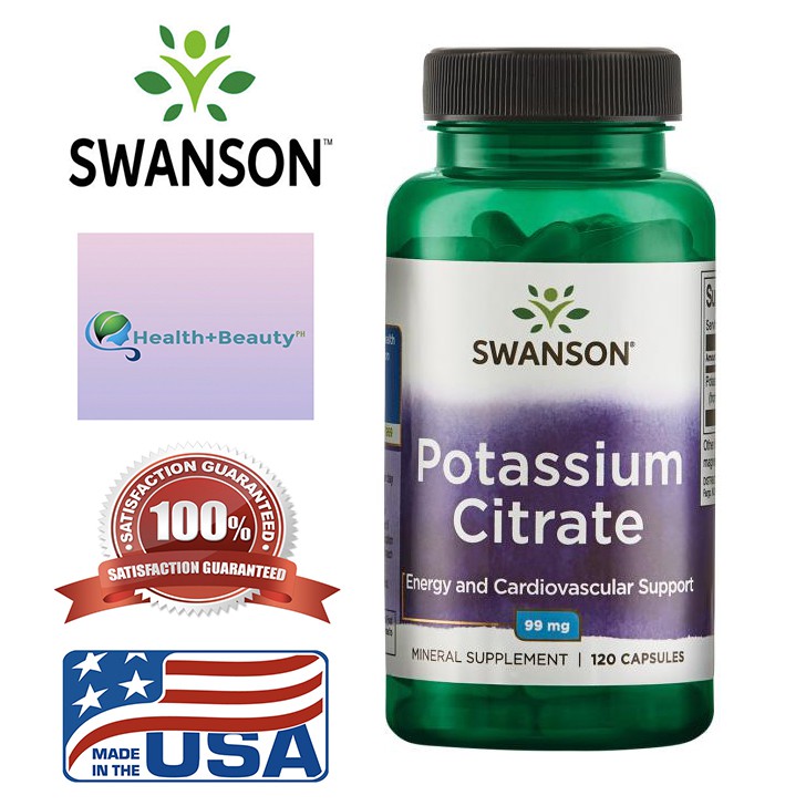 Swanson Potassium Citrate for Energy,Cardiovascular & Kidney Shopee