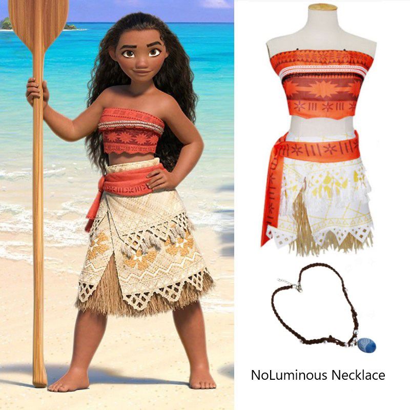 Dress Costumes Toddler Girl Dresses Anime Moana Costume Halloween