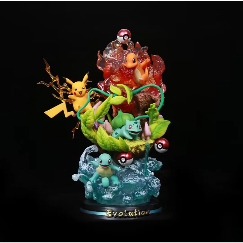 Anime Pokemon Pikachu Charmander Squirtle Bulbasaur Action Figure