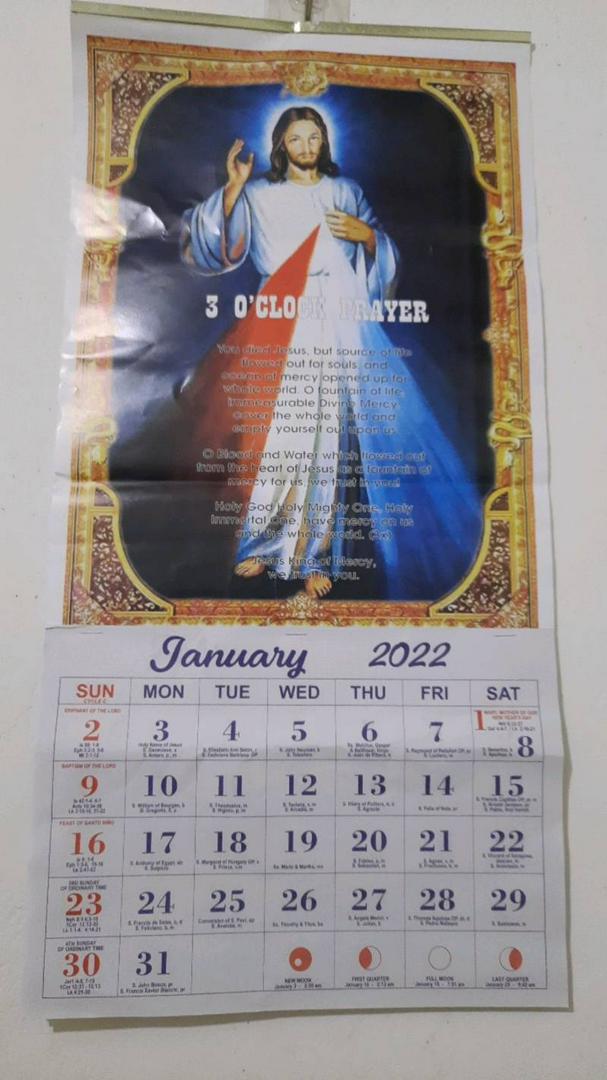 2022 Calendar (Saint Images) | Shopee Philippines