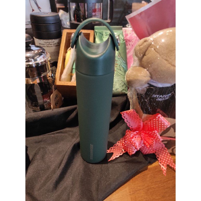 Starbucks Tumbler Water Bottle Green 2021 Stainless Steel Tall Shopee