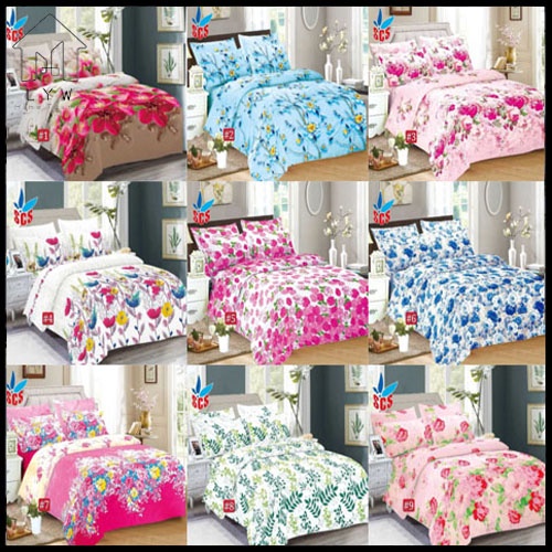 Flower Bed Sheet 4IN1/Queen C404 Shopee Philippines