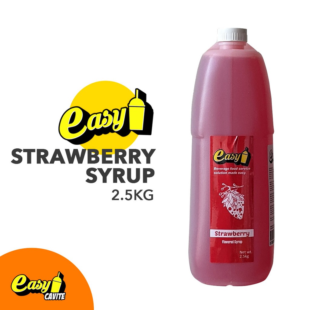 Easy Brand Strawberry Flavored Syrup 2.5kg Shopee Philippines