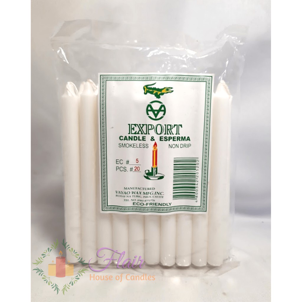 Esperma Candle 5 (20 PCS/PACK) Shopee Philippines