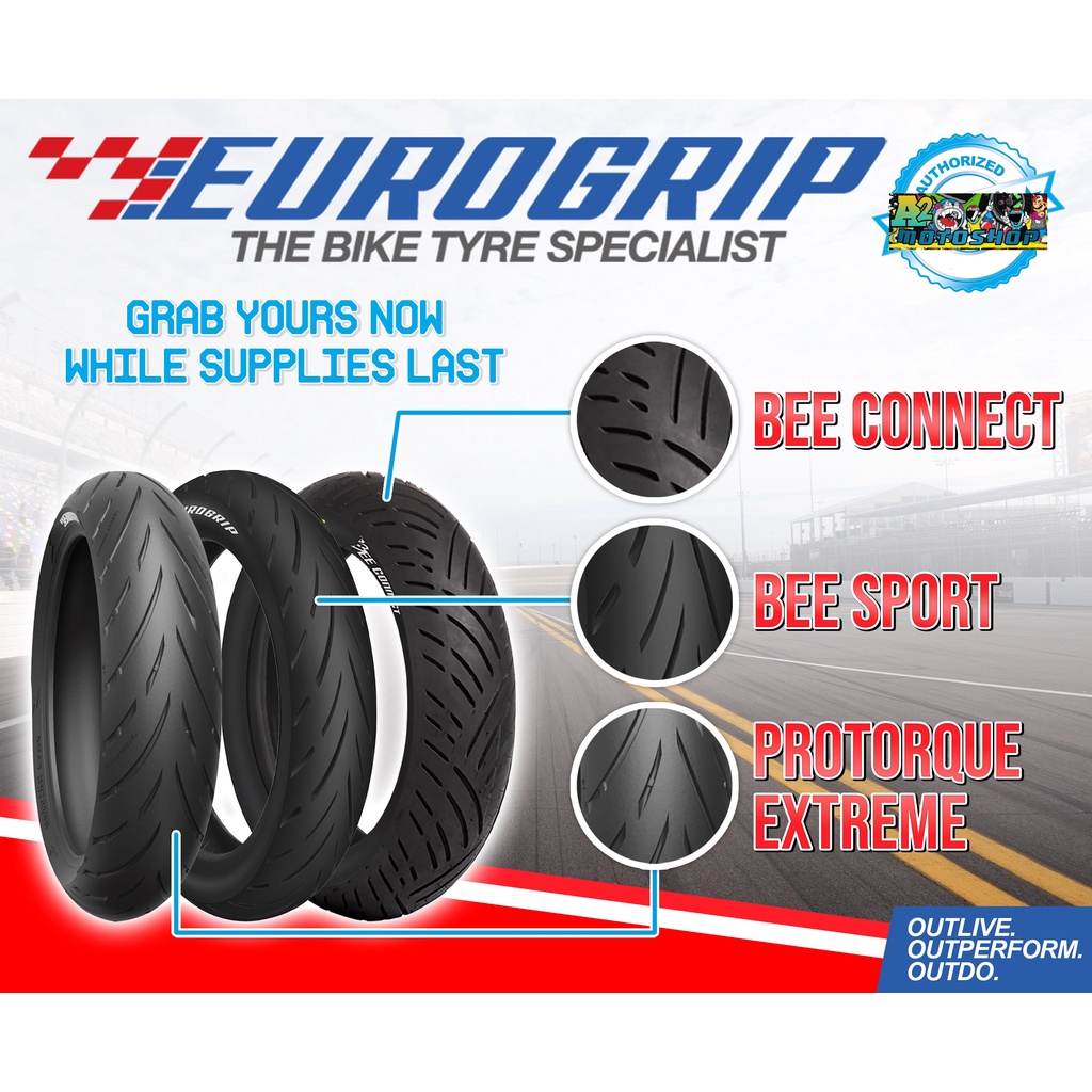 EUROGRIP Tubeless Tires FREE Pito Tire Sealant NMAX Aerox PCX160 ADV150