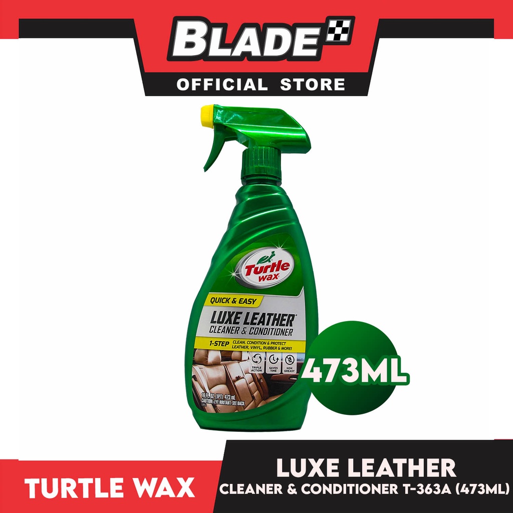 Turtle Wax Luxe Leather Cleaner and Conditioner T363A 473mL Shopee