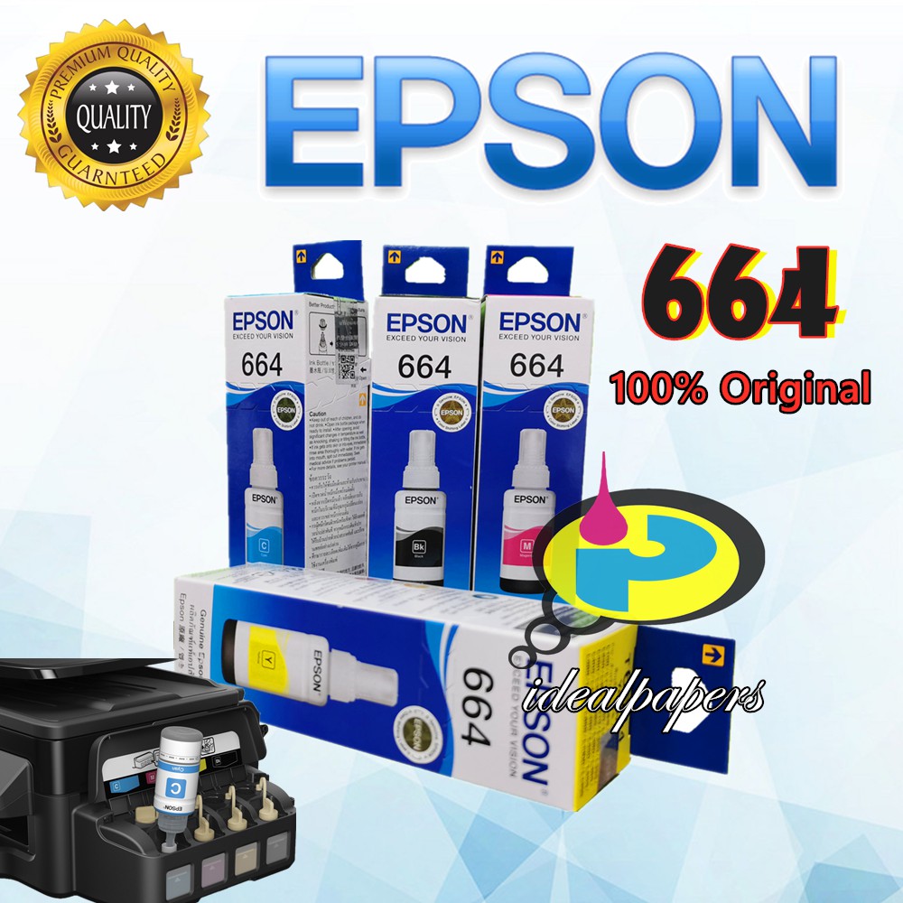 genuine original epson 664 ink bottle 70ml L120 L110 L210 L220 L300 L310 L360 L380 L565 L1300