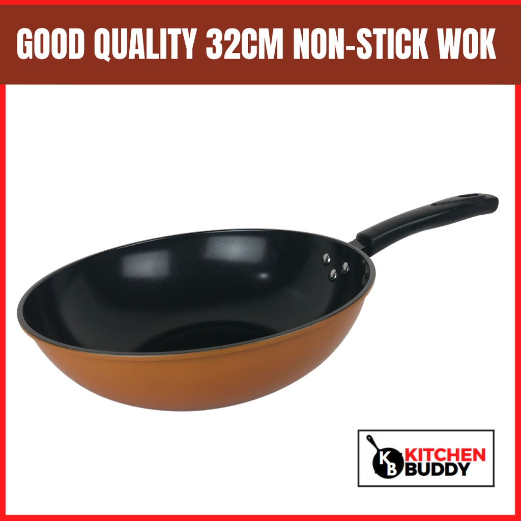 Wok Frying Pan Non Stick 32cm Diameter Frying Pan Non Stick Wok 32cm