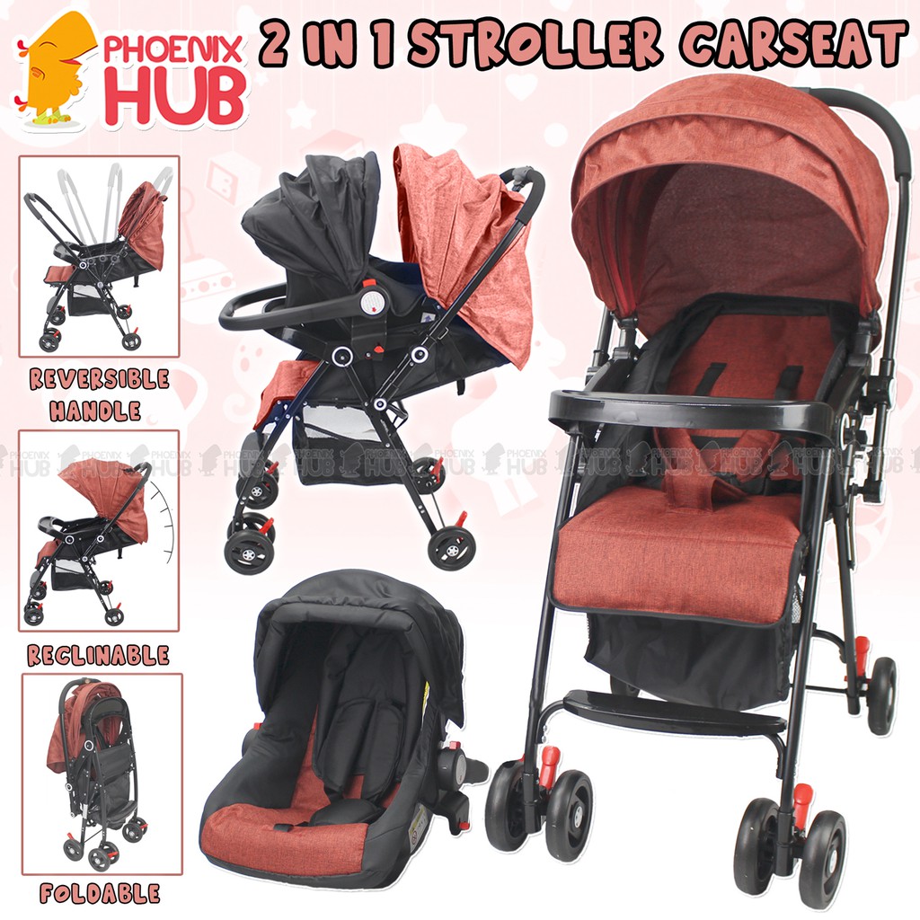 Phoenix Hub K103 Baby Stroller Car Seat Baby Travel System With Baby Infant Car seat Reversible
