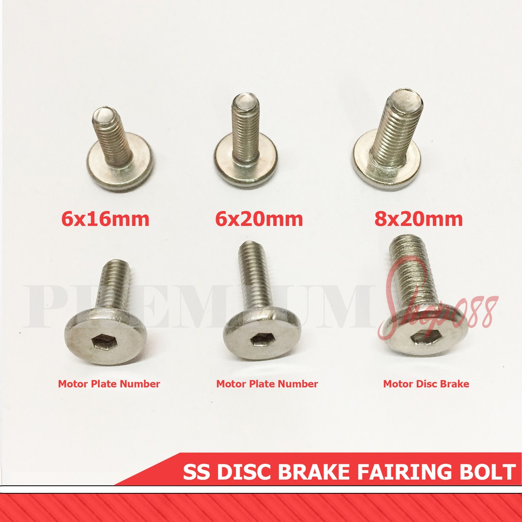 6x16 6x20 8x20 8x24 Stainless Motorcycle Disc Brake Rotor Motor Body