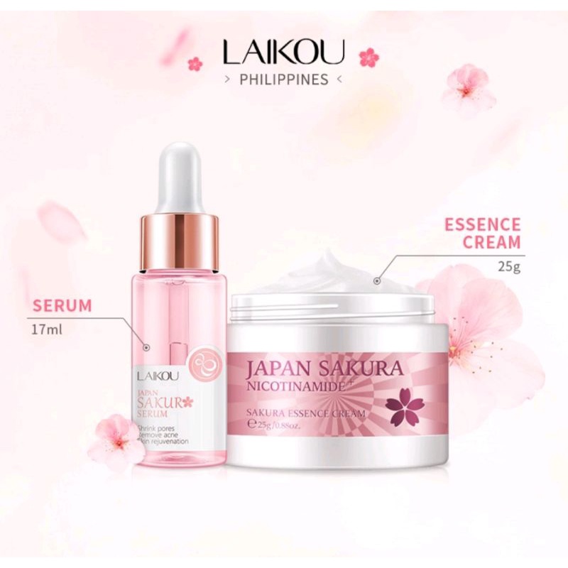 Sakura Skincare Set Acne Treatment Set Pekas Remover Whitening Melasma
