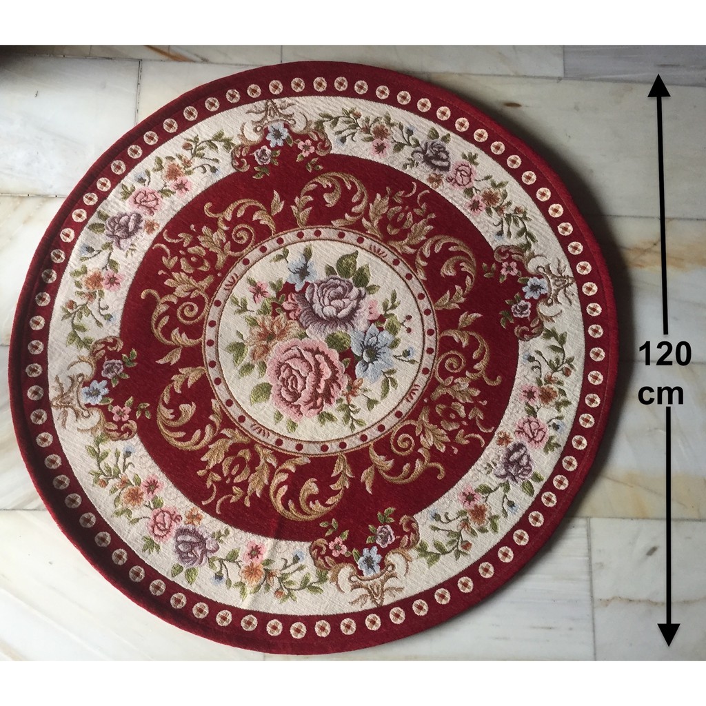 Round Persian Carpet 120 cm diameter (34 seater) Shopee Philippines