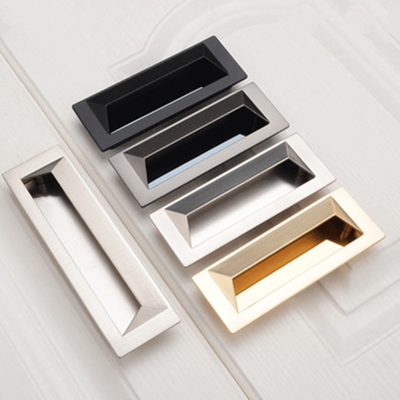 ZJM Embedded Invisible Handle Slotted Wardrobe Sliding Door