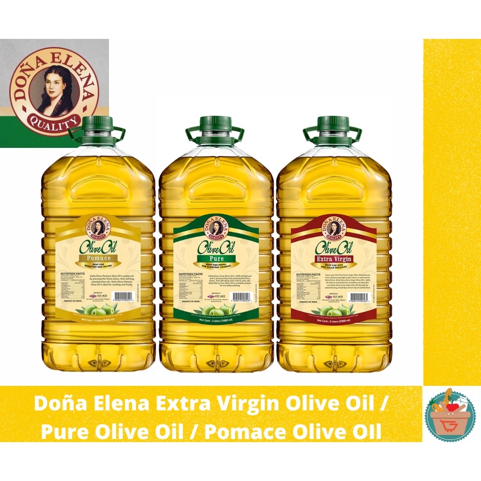 Doña Elena Extra Virgin/Pure Olive Oil/Pomace Olive Oil 5L Shopee