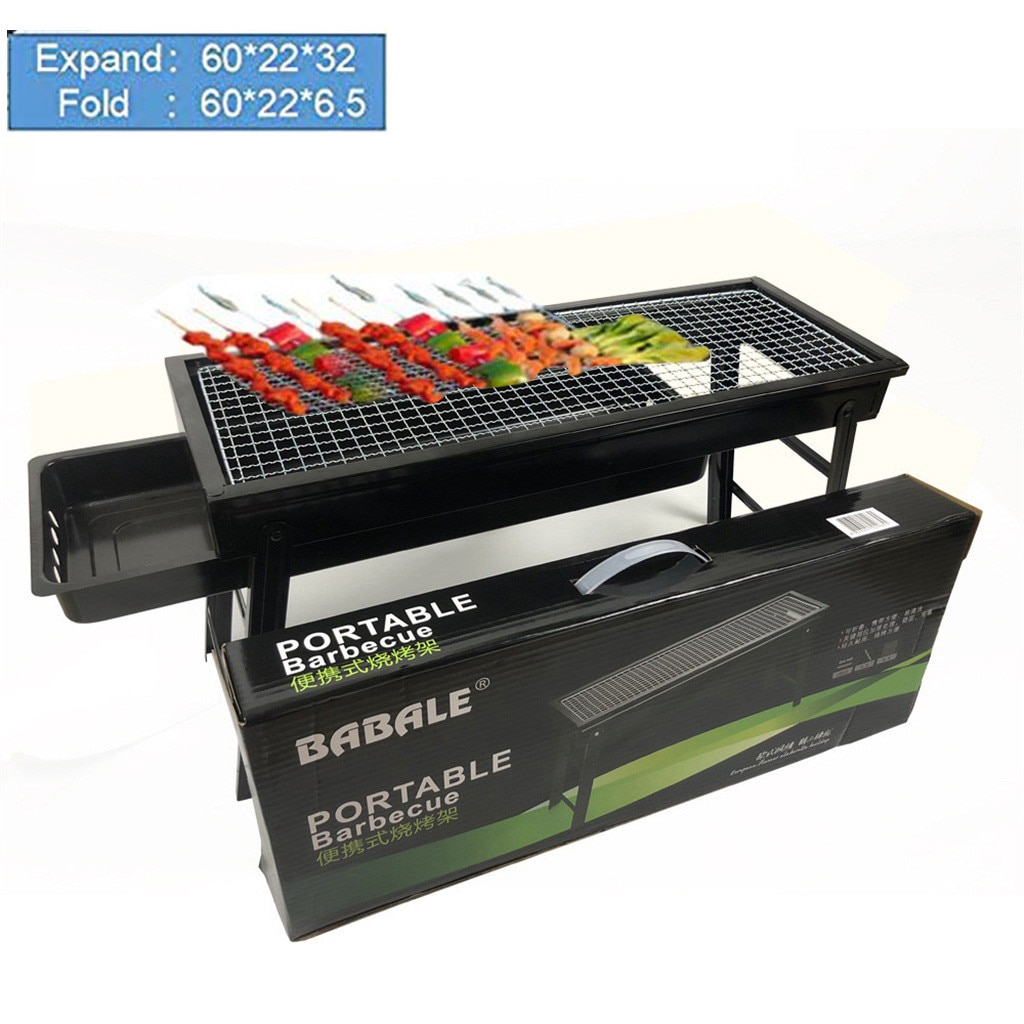 Barbecue Charcoal Grill Folding Portable Grills Lightweight Small BBQ