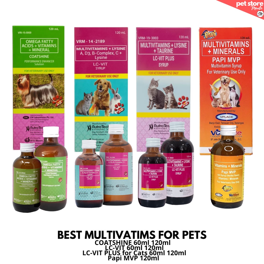 Pet Best Multivitamins Coatshine LCVIT LC VIT PLUS for Cats