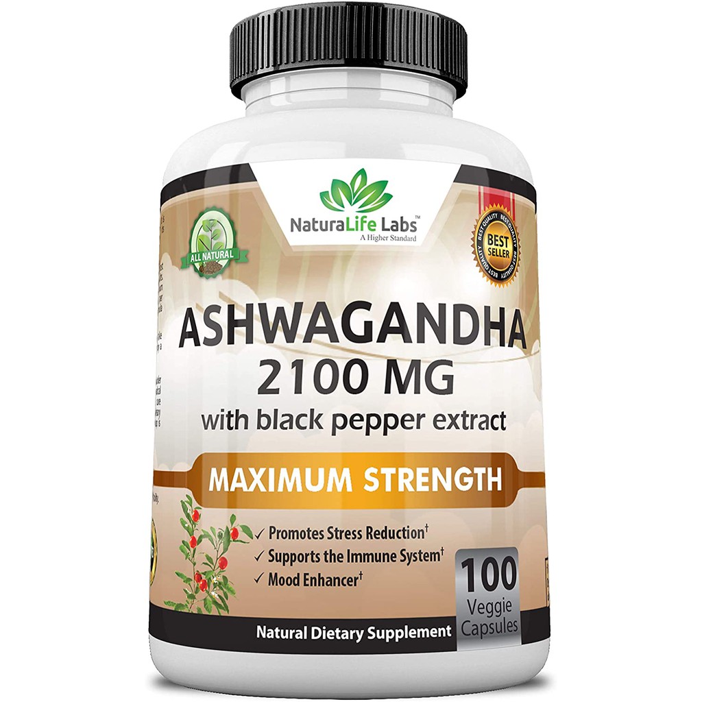 Organic Ashwagandha 2100mg 100 Vegan Capsules Shopee Philippines