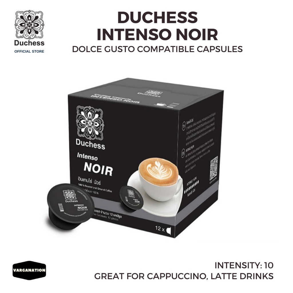 Dolce Gusto Intenso Noir Duchess Coffee Compatible Pods Capsule