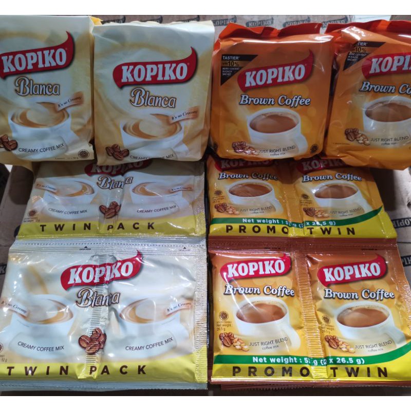 Kopiko Brown and Blanca Coffee Sachet Shopee Philippines
