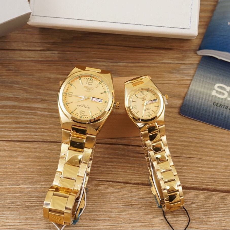 Seiko gold couple for men women steel watch Japan Shopee Philippines