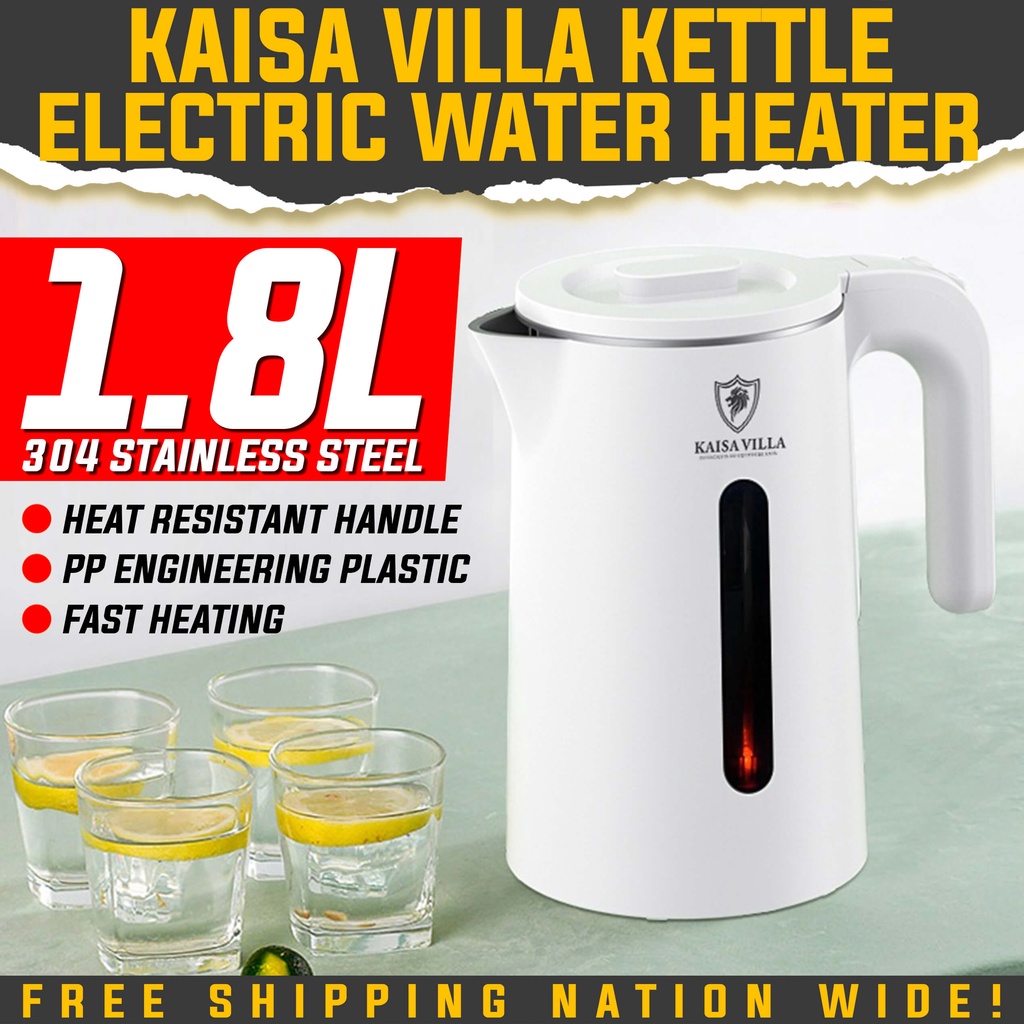 Kaisa Villa electric kettle heater 1.8 kettle electric heater stainless