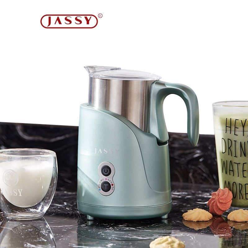 Jassy 4 In 1 Detachable Electric Milk Frother,10Oz Steamer Stainless