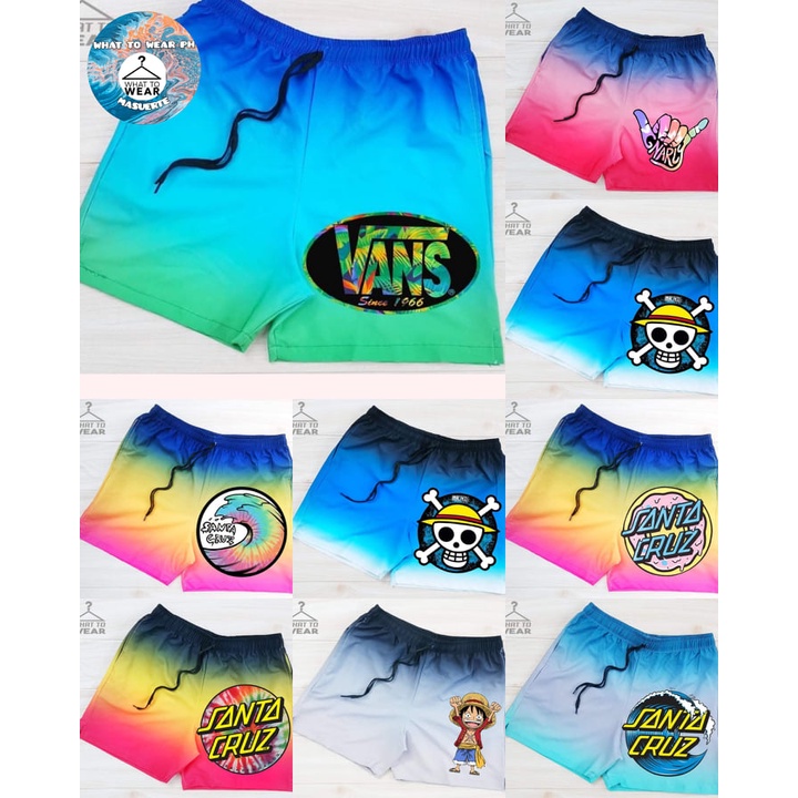 Cheapest Quality TRICOLOR WITH BIG PRINTS PRINTED TASLAN SHORTS(UNISEX