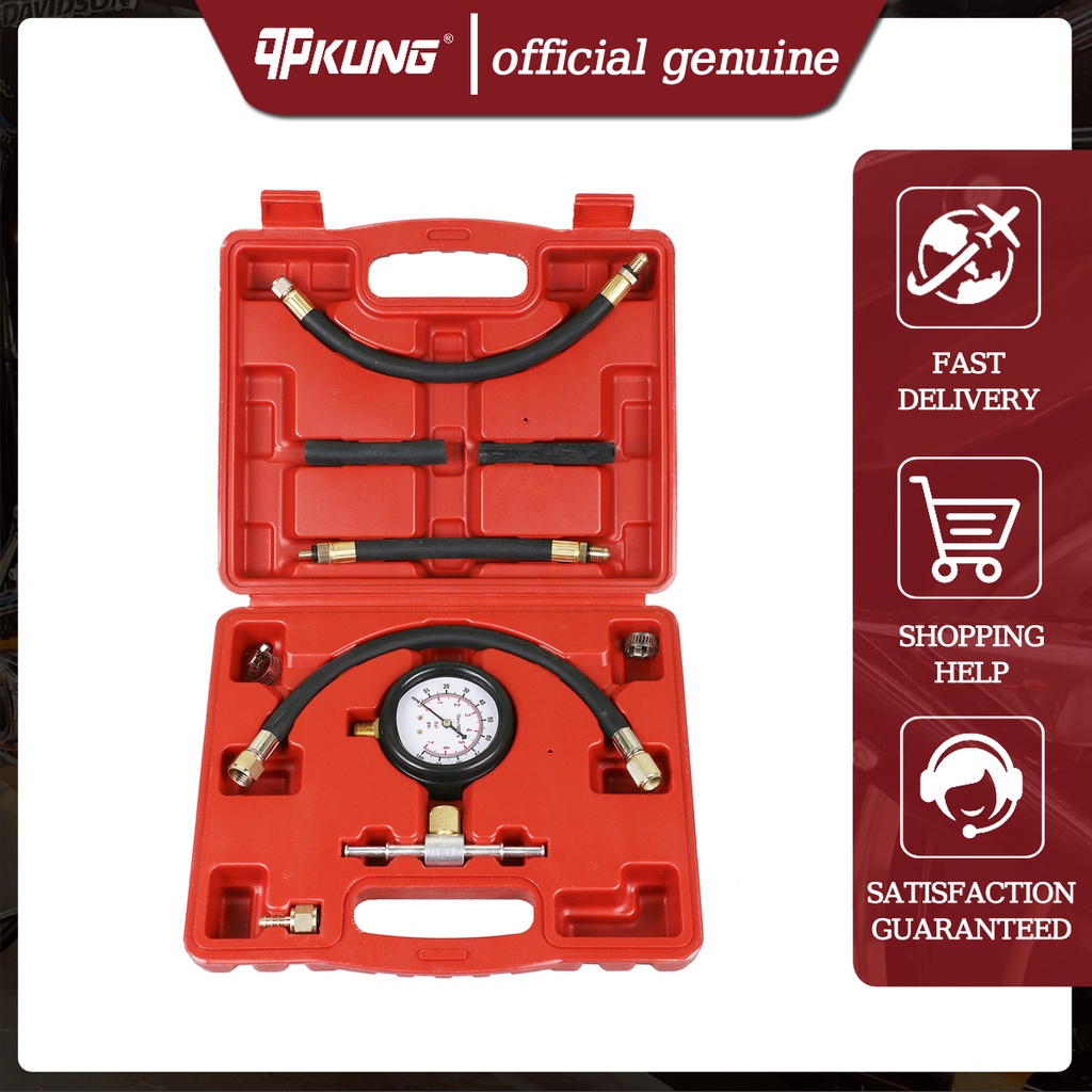 TU113 Auto Fuel Injection Pump Pressure Tester Kit Car Petrol Gas
