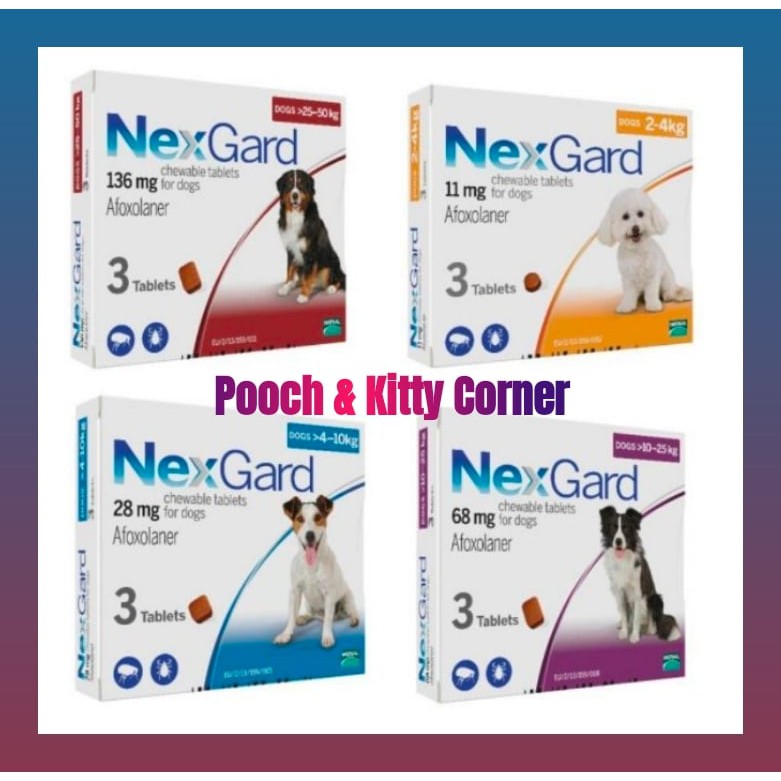 Nexgard for Dogs (Sold Per 1 Chewable Tablet) Shopee Philippines