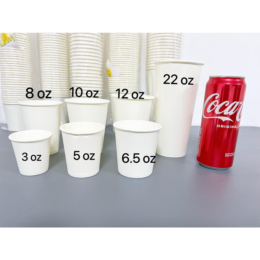 50 pcs. Paper Cup Double Coated for Hot and Cold Environmentally