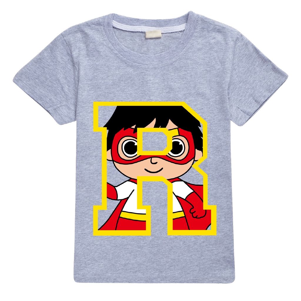Summer Boy Girl Ryan Toys Review Tshirt Ryan's World T Shirt Short