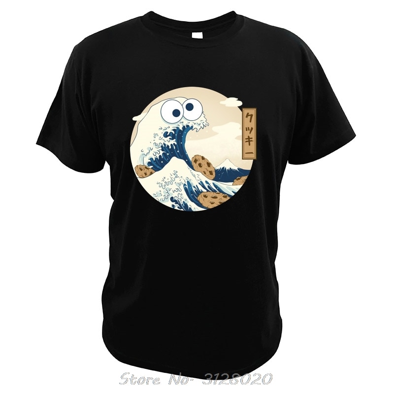 The Great Wave Off Kanagawa Cookie Monster T Shirt Hokusai The Muppets