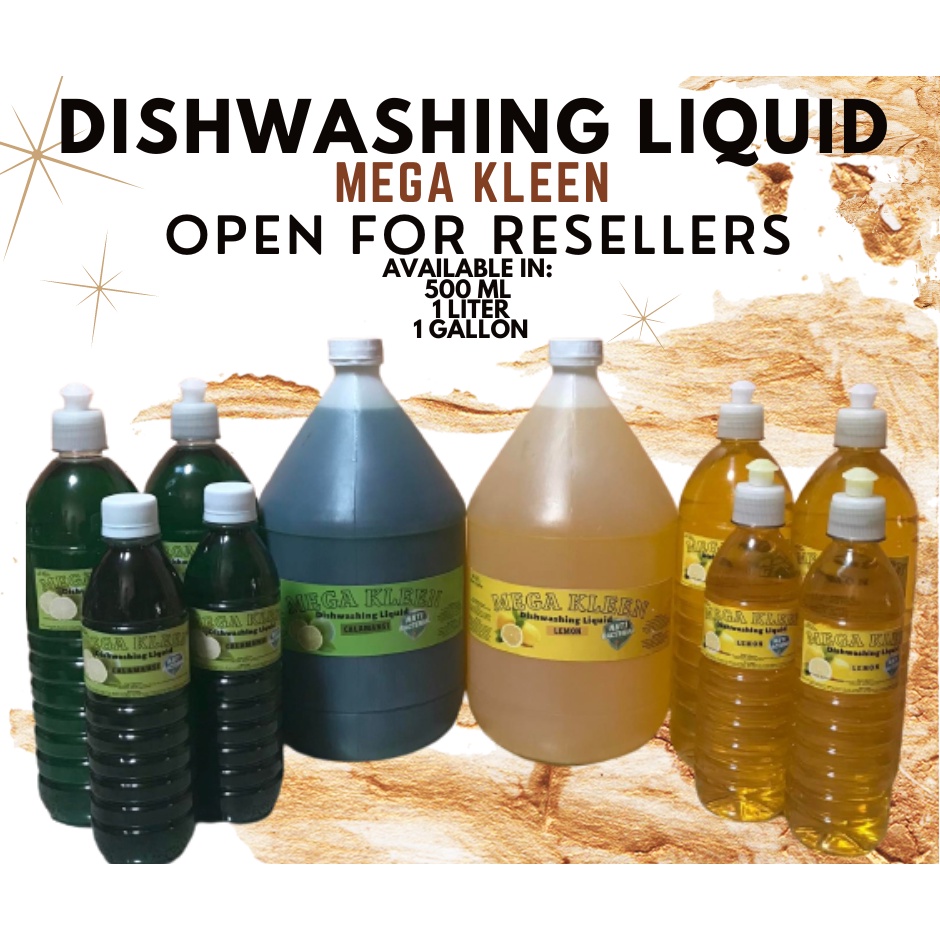 MEGA KLEEN Dishwashing Liquid 1 Gallon / 1 Liter /500 ml (MEGA MURA