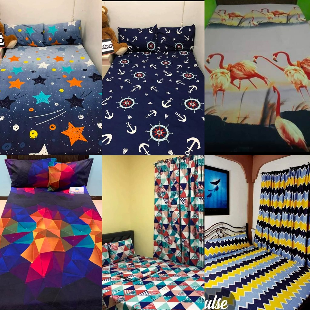 3 in 1 CANADIAN COTTON BEDSHEET WITH PILLOW CASE Shopee Philippines