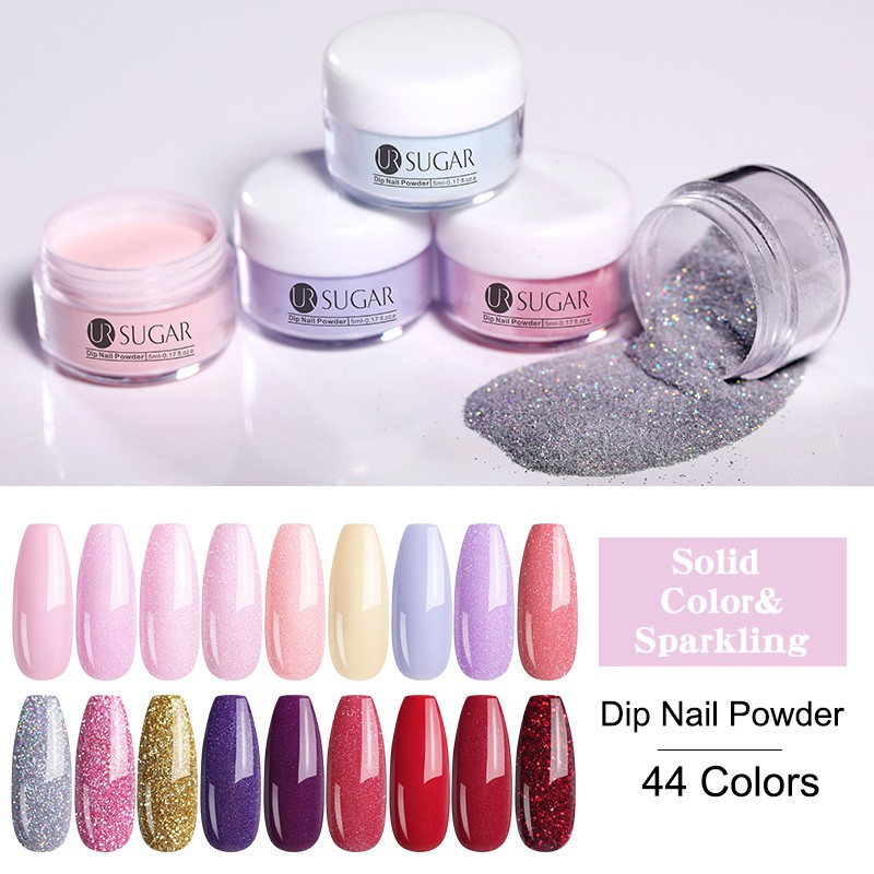 UR SUGAR 5ml Glitter Dipping Nail Powder Acrylic Powder Colorful