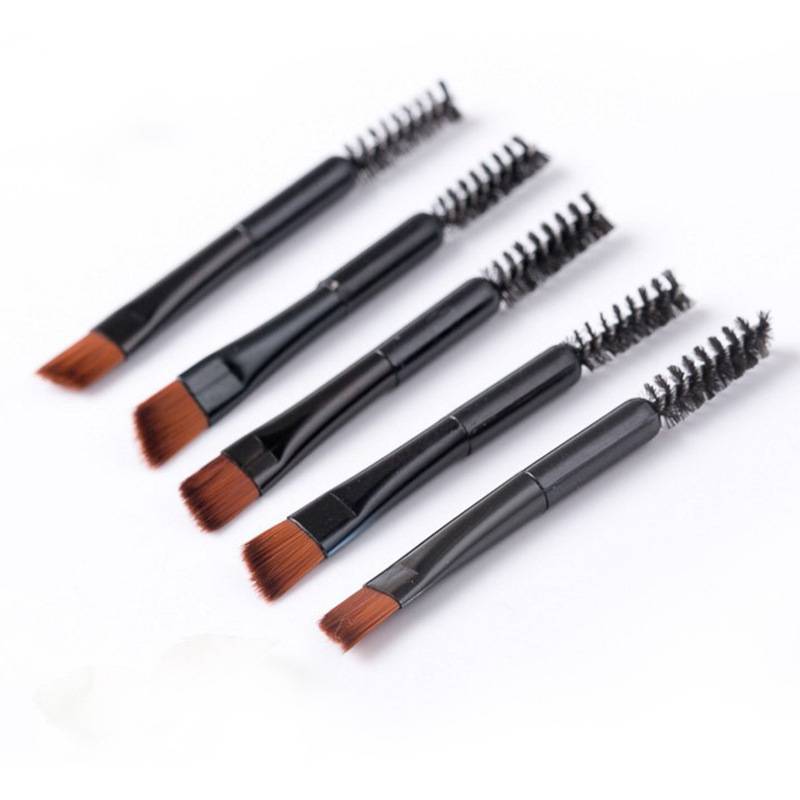Duo Eyebrow Brush by Sohappybuy Angled Eye Brow Brush and Spoolie Brush