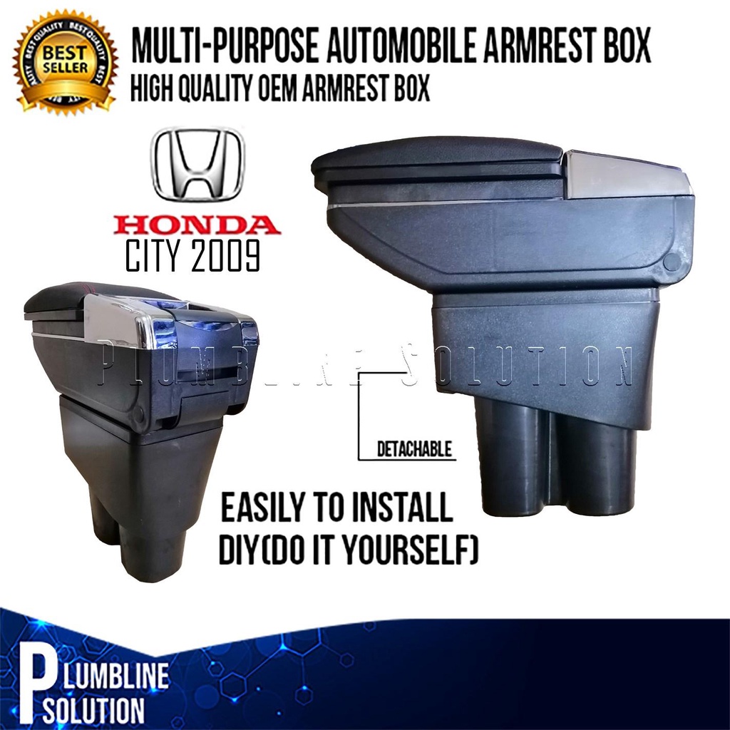 Car Armrest Honda City 2009 2013 Arm Rest Console Box Premium Single